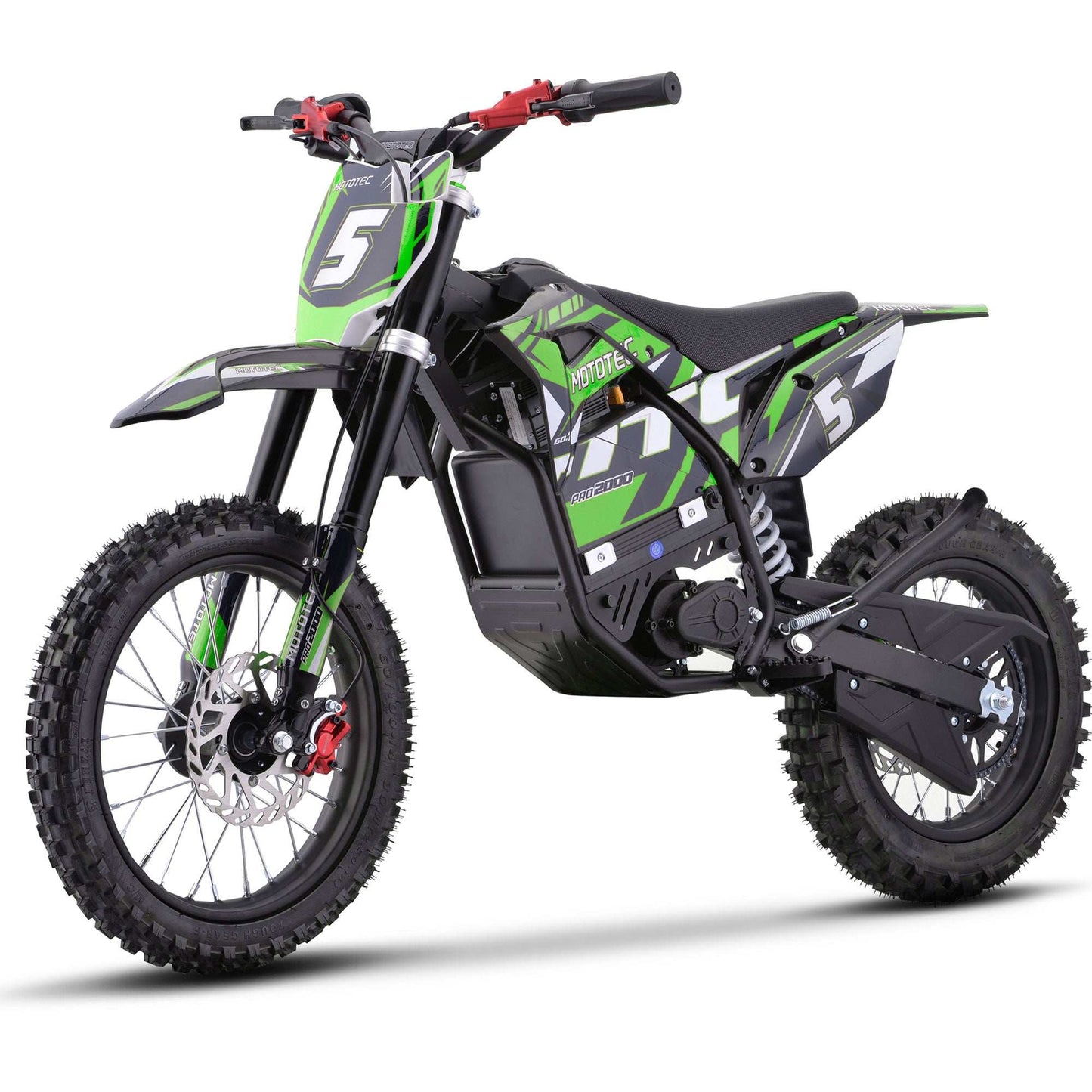 Mototec 60v Pro Electric Dirt Bike 2000w Lithium Green - Skoutley Outdoors LLC