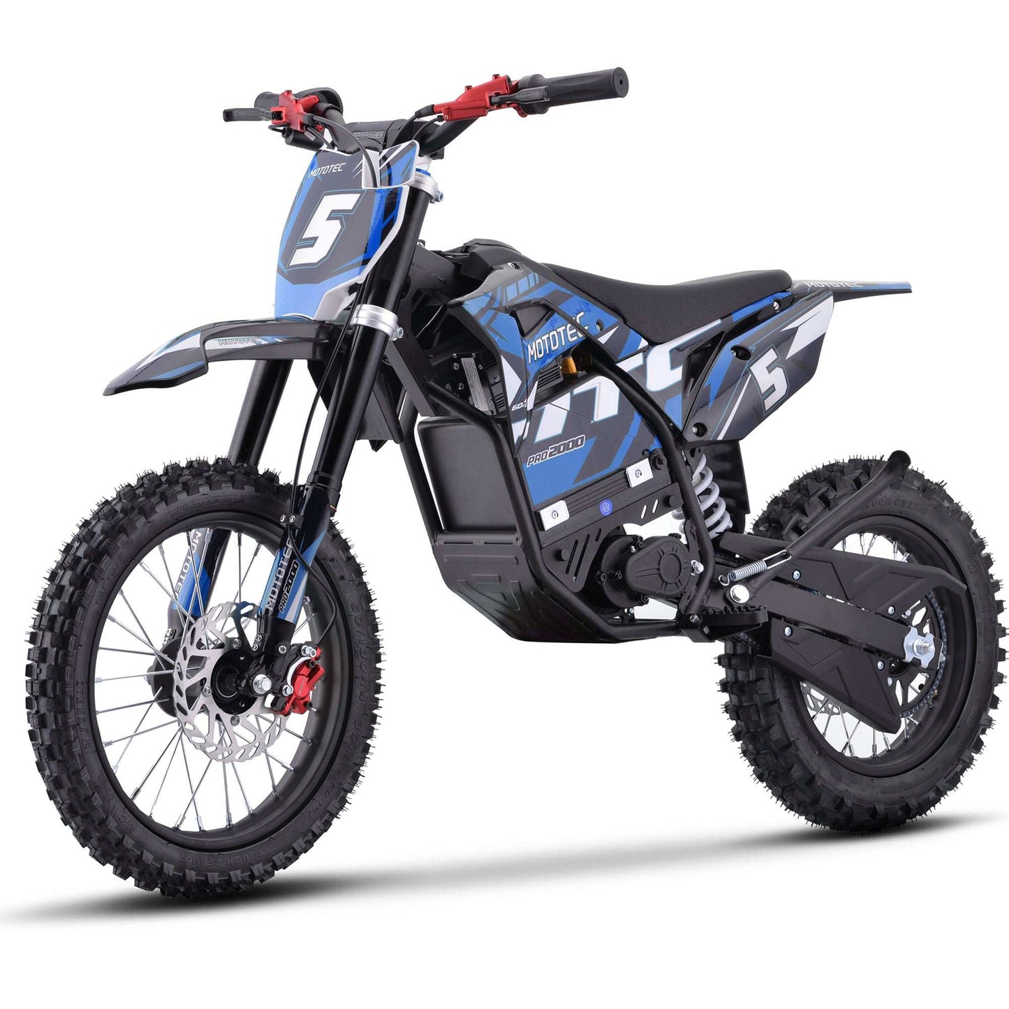 Mototec 60v Pro Electric Dirt Bike 2000w Lithium Blue - Skoutley Outdoors LLC