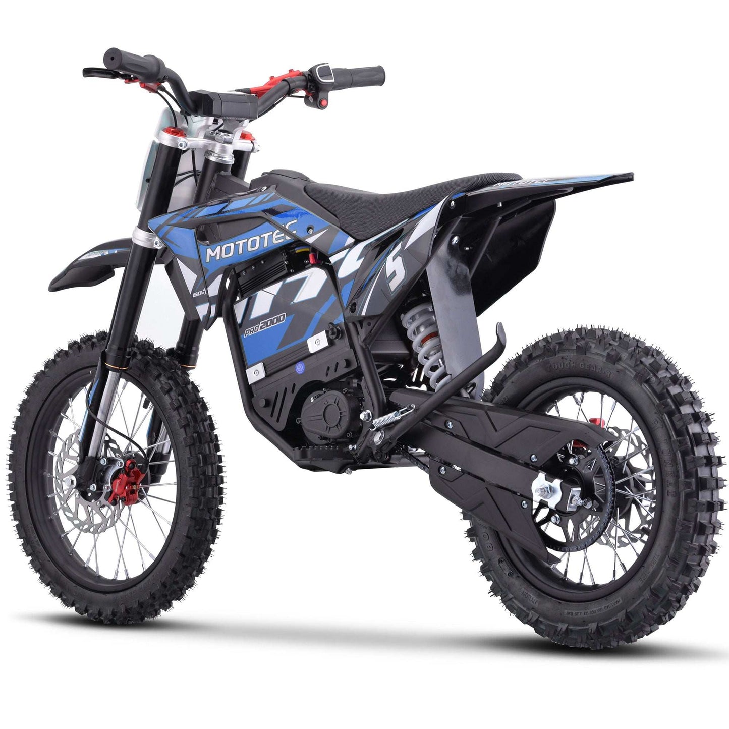 Mototec 60v Pro Electric Dirt Bike 2000w Lithium Blue - Skoutley Outdoors LLC