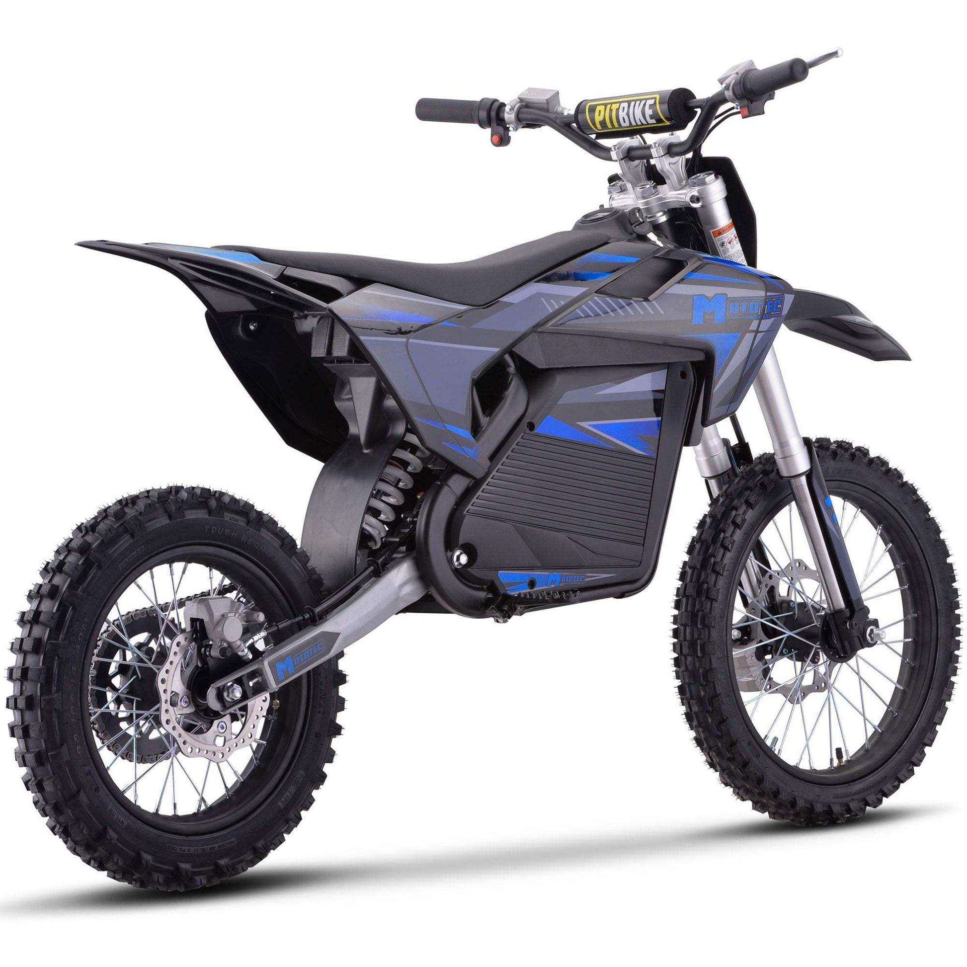 Mototec 72v Pro Electric Dirt Bike 5000w Lithium Blue - Skoutley Outdoors LLC