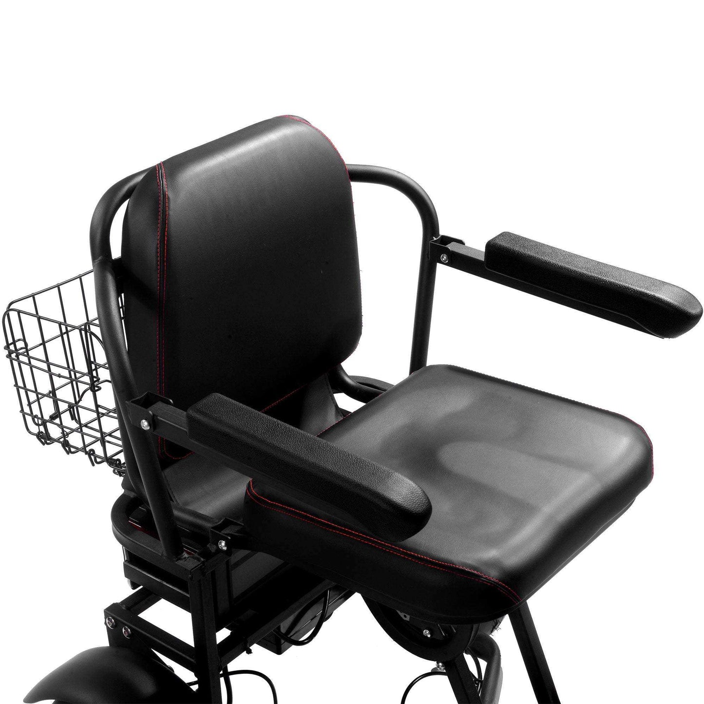 Mototec Folding Mobility Electric Trike 48v 1000w Dual Motor Lithium Black - Skoutley Outdoors LLC