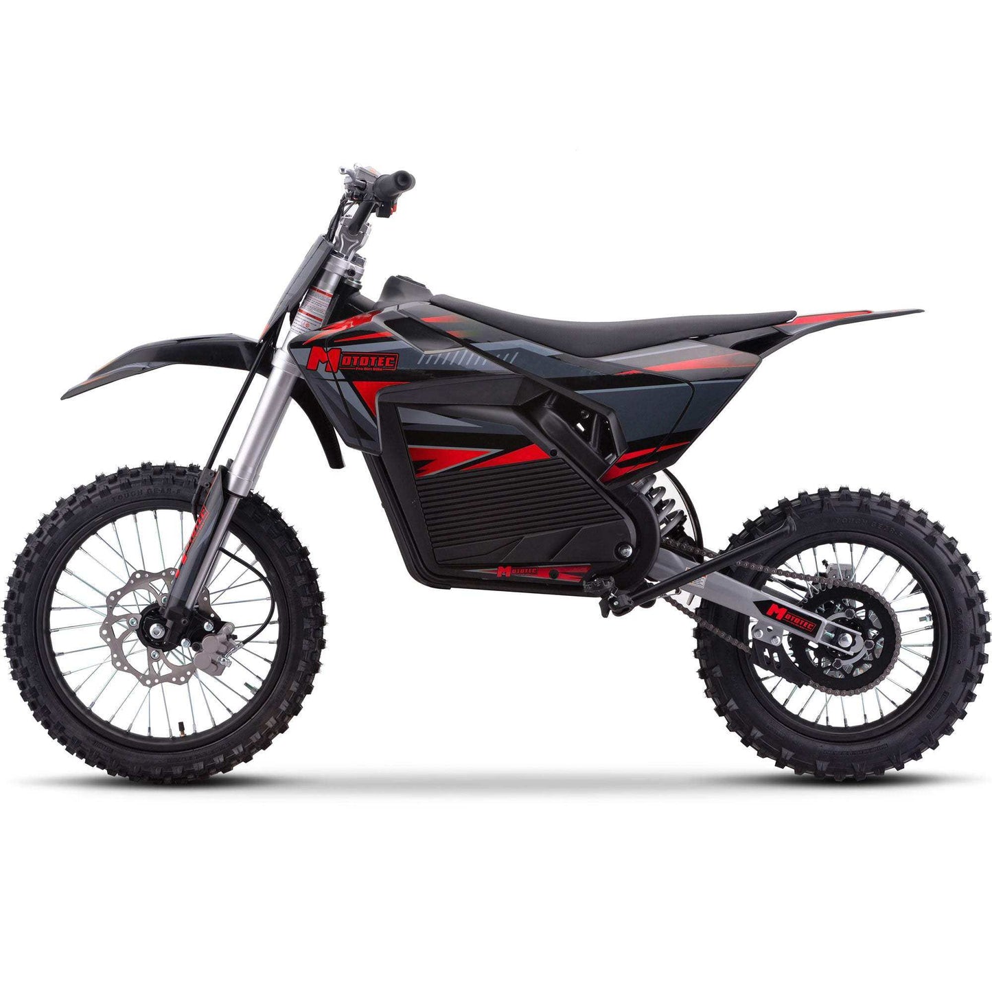 Mototec 72v Pro Electric Dirt Bike 5000w Lithium Red - Skoutley Outdoors LLC