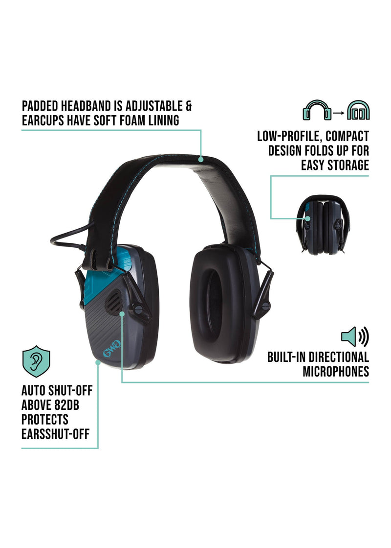 Load image into Gallery viewer, Shield Low Profile Electronic Earmuffs
