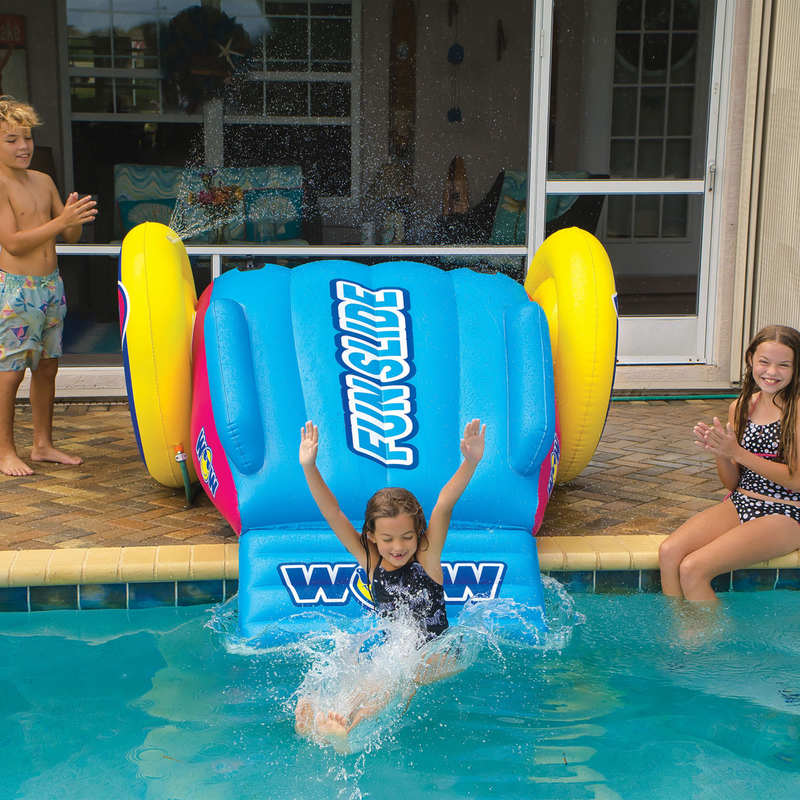 Load image into Gallery viewer, WOW Watersports Fun Inflatable Water Slide with Sprinklers for In-Ground Pools
