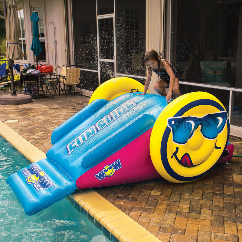 Load image into Gallery viewer, WOW Watersports Fun Inflatable Water Slide with Sprinklers for In-Ground Pools
