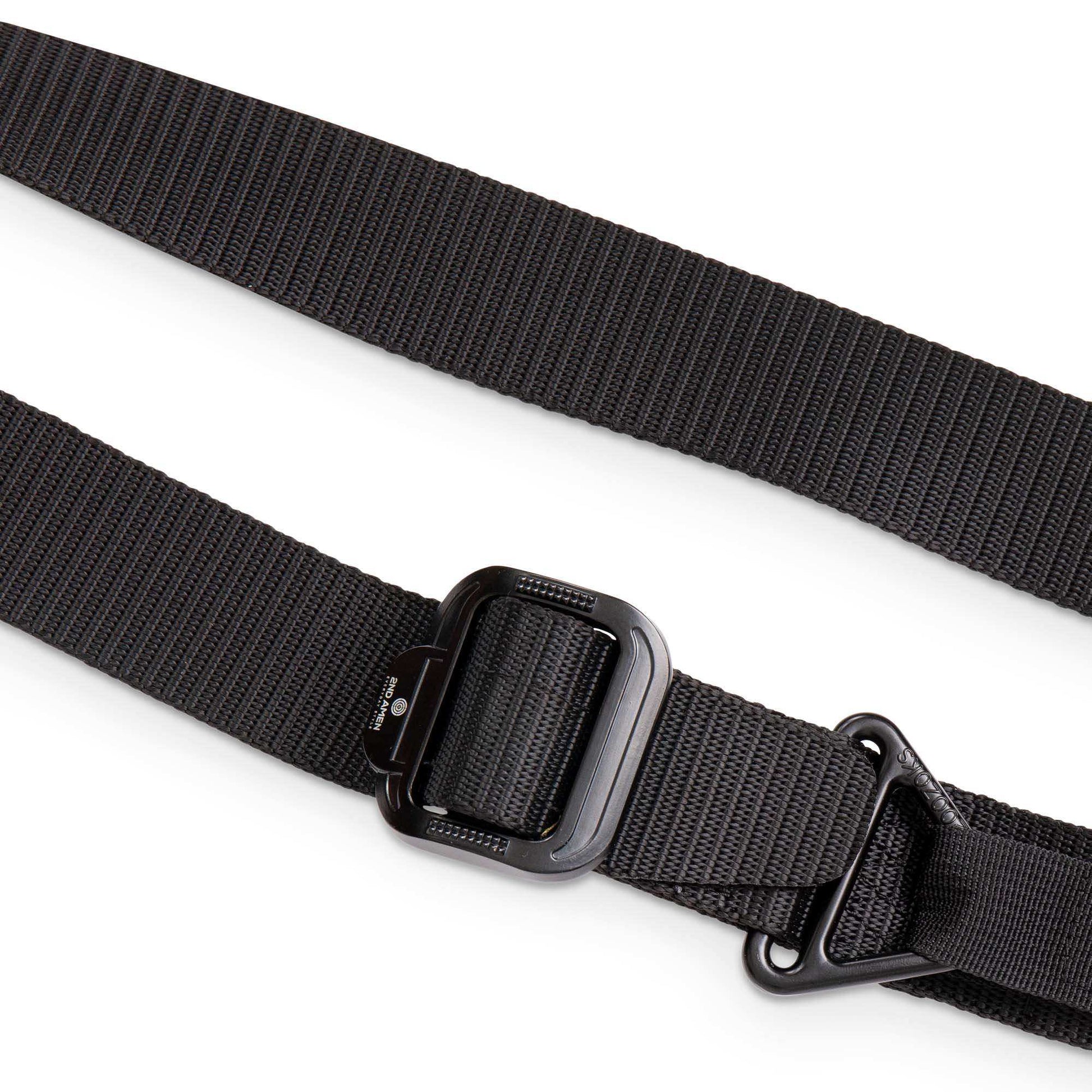 2ND Amen Men's Tactical 1.5 Inch Convertible TDU Rigger with Black Nylon webbing belt & Adjustable Metal Buckle - Skoutley Outdoors LLC