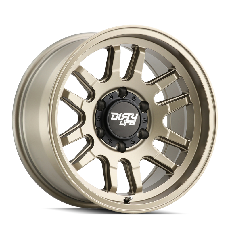 Load image into Gallery viewer, Dirty Life 9310 Canyon 17x9 / 6x135 BP / 0mm Offset / 87.1mm Hub Satin Gold Wheel
