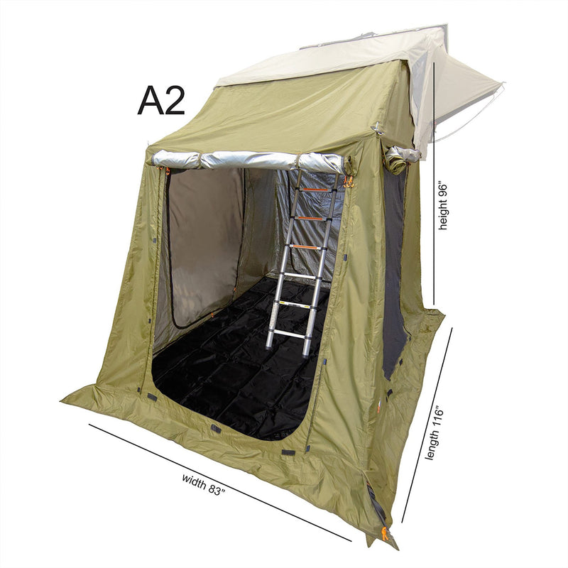 Load image into Gallery viewer, 23Zero Armadillo Hard Shell Roof Top Tent with A2 and A3 Annex
