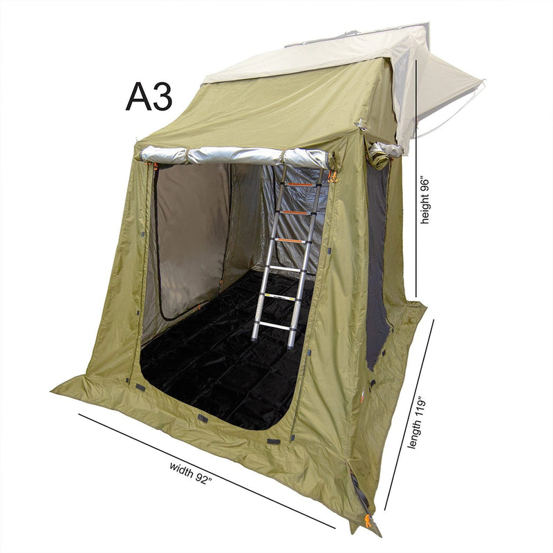Load image into Gallery viewer, 23Zero Armadillo Hard Shell Roof Top Tent with A2 and A3 Annex
