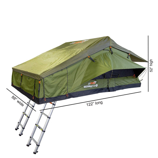 23Zero Walkabout 87 2.0 Soft Shell Roof Top Tent
