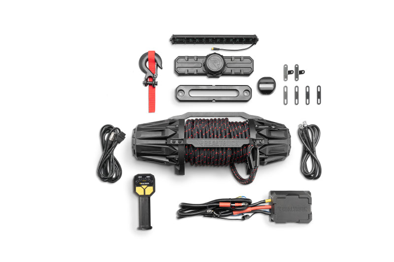 Load image into Gallery viewer, RealTruck Universal Traction Recovery 13K Winch - Black
