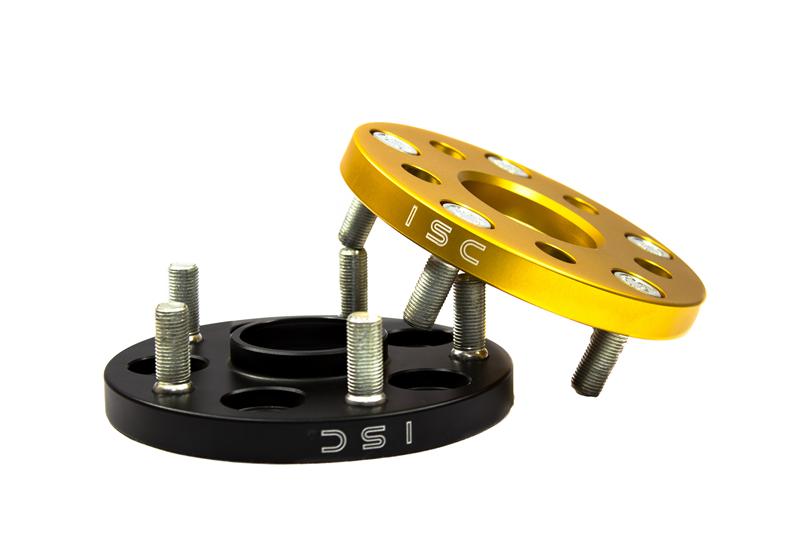Load image into Gallery viewer, ISC Suspension 5x100 to 5x114 25mm Wheel Adapters Black - Set of 4
