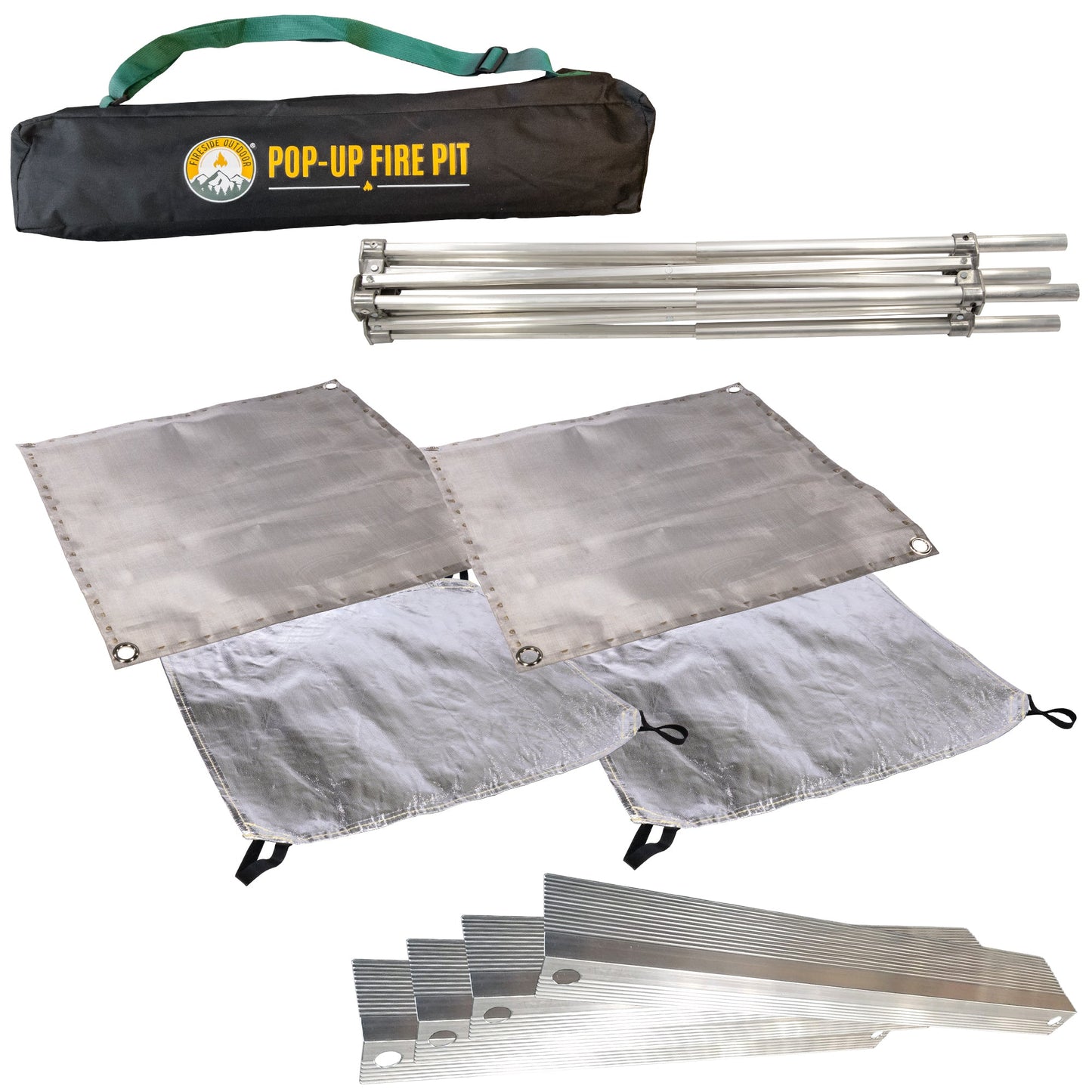 Pop-Up Fire Pit + Heat Shield (Bonus Pack)