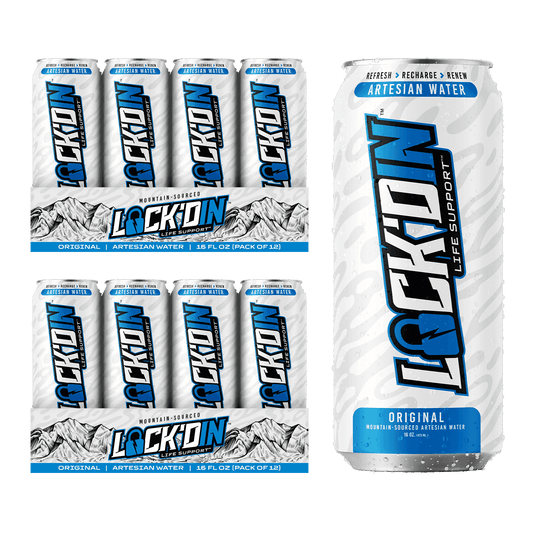 24-Pack LOCK'DIN Natural Artesian Water: Life Support for the Thirst Hero in You - Skoutley Outdoors LLC