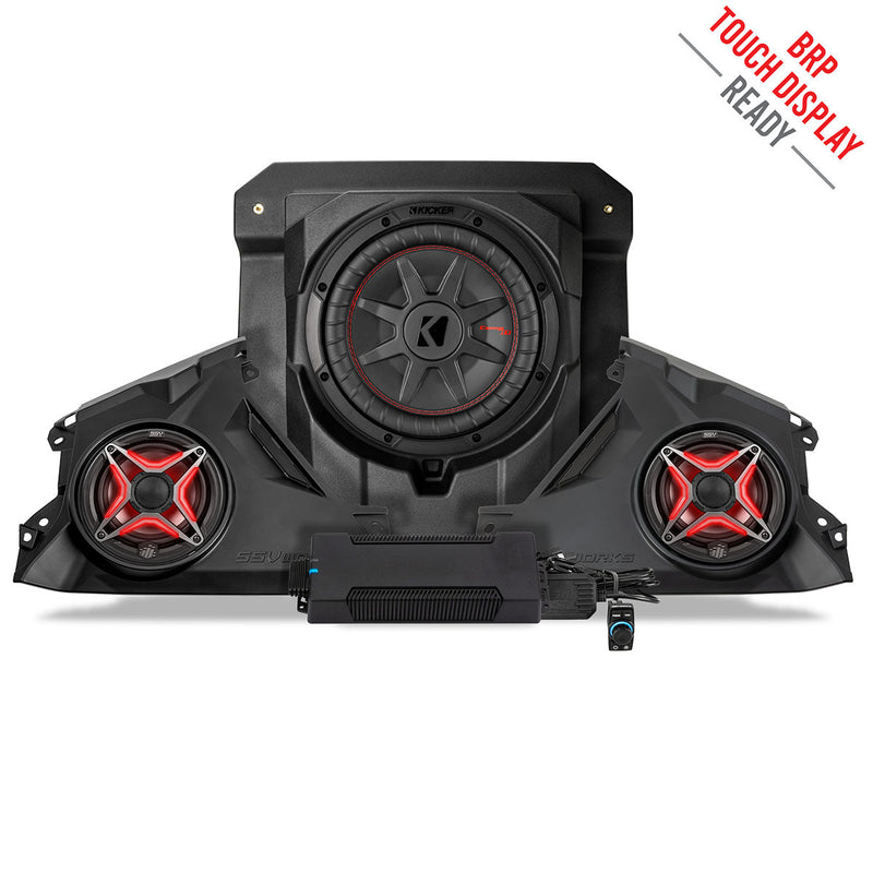 Load image into Gallery viewer, 2024-2026 Can-Am® Maverick R, Phase-3 V-Spec 1650watt 3-Speaker Stereo System
