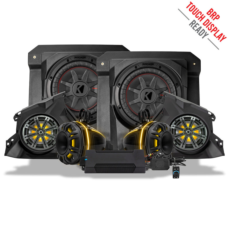 Load image into Gallery viewer, 2024-2026 Can-Am® Maverick R, Phase-6 K-Spec 1650watt 6-Speaker Stereo System with Kicker Horns

