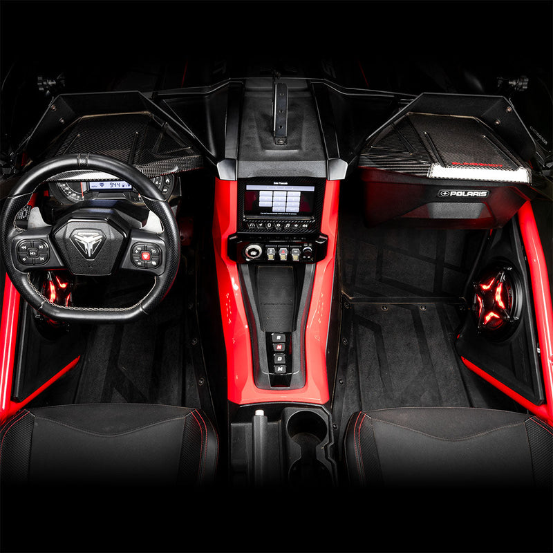 Load image into Gallery viewer, 2018-2025 Polaris® Slingshot Phase-6 K-Spec 1400watt 5-Speaker Audio-System for Ride Command
