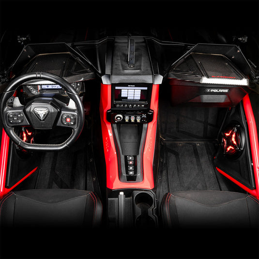 2018-2025 Polaris® Slingshot Phase-5 V-Spec 1400watt 5-Speaker Audio-System for Ride Command