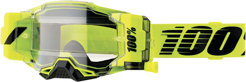 100% Armega Forecast Goggles - Nuclear Citrus - Clear 50006-00002