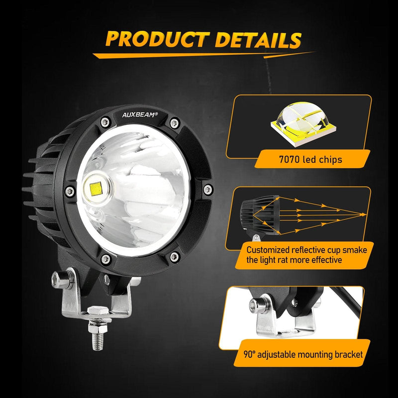 Load image into Gallery viewer, C4 Series | 4 Inch 100W Spot Round LED Pods White LED Driving Lights
