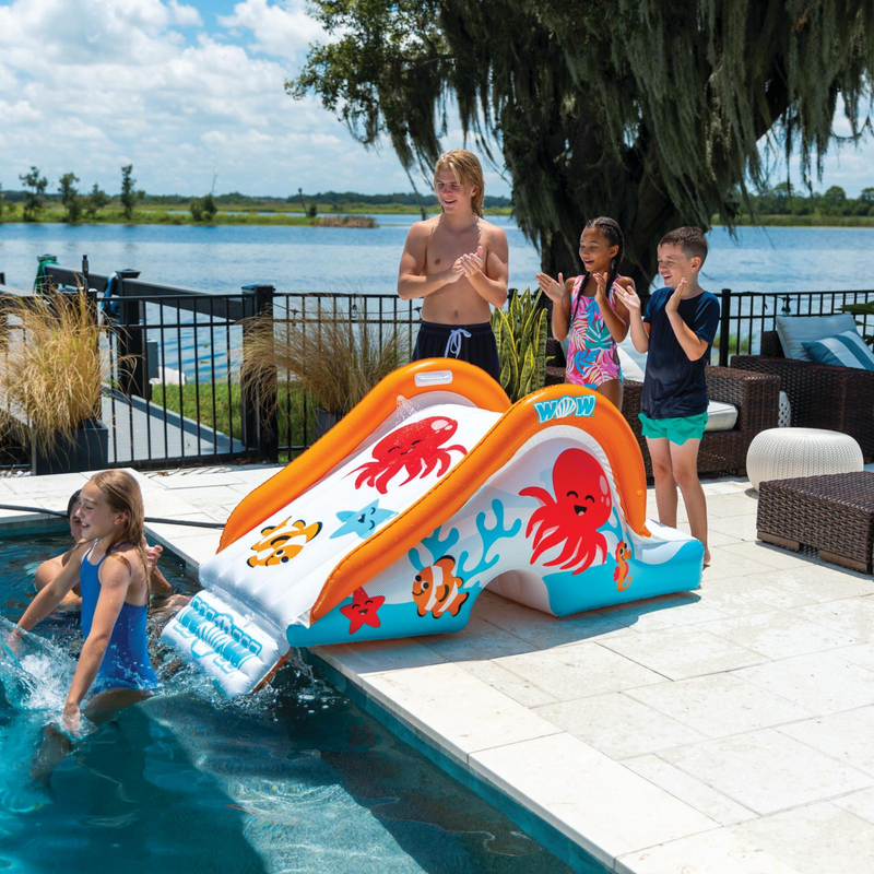 Load image into Gallery viewer, WOW Watersports Swirl Splash Pad Slide (Slide Only)
