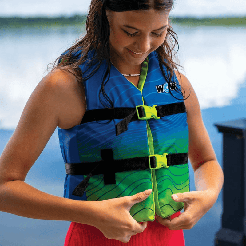 Load image into Gallery viewer, WOW Watersports Vis-Wave Youth Life Vest
