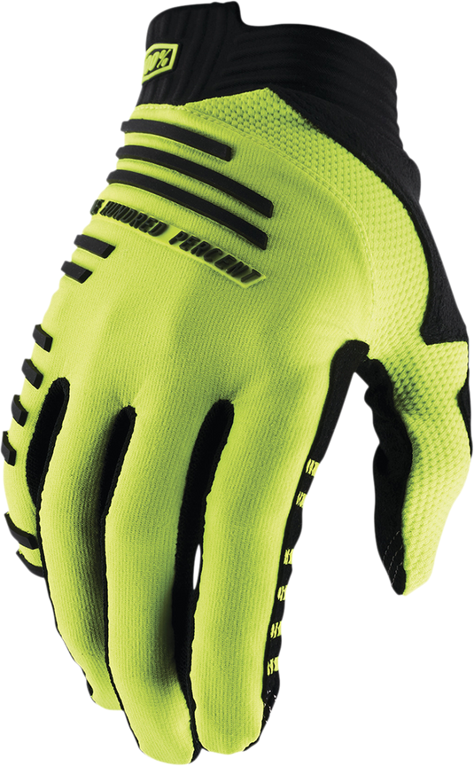 100% R-Core Gloves - Fluorescent Yellow - Small 10027-00010