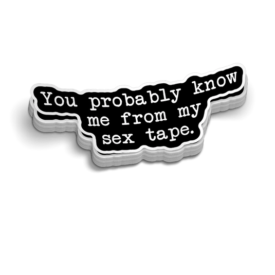 Sex Tape - Hard Hat Decal
