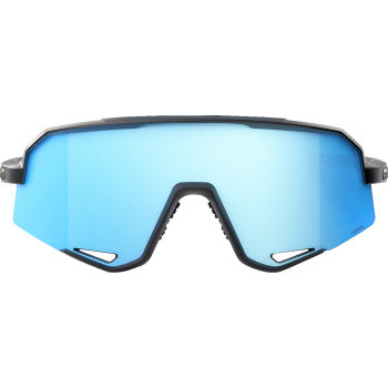 Load image into Gallery viewer, 100%  Slendale Sunglasses - Matte Black - HiPER Blue  60057-00003
