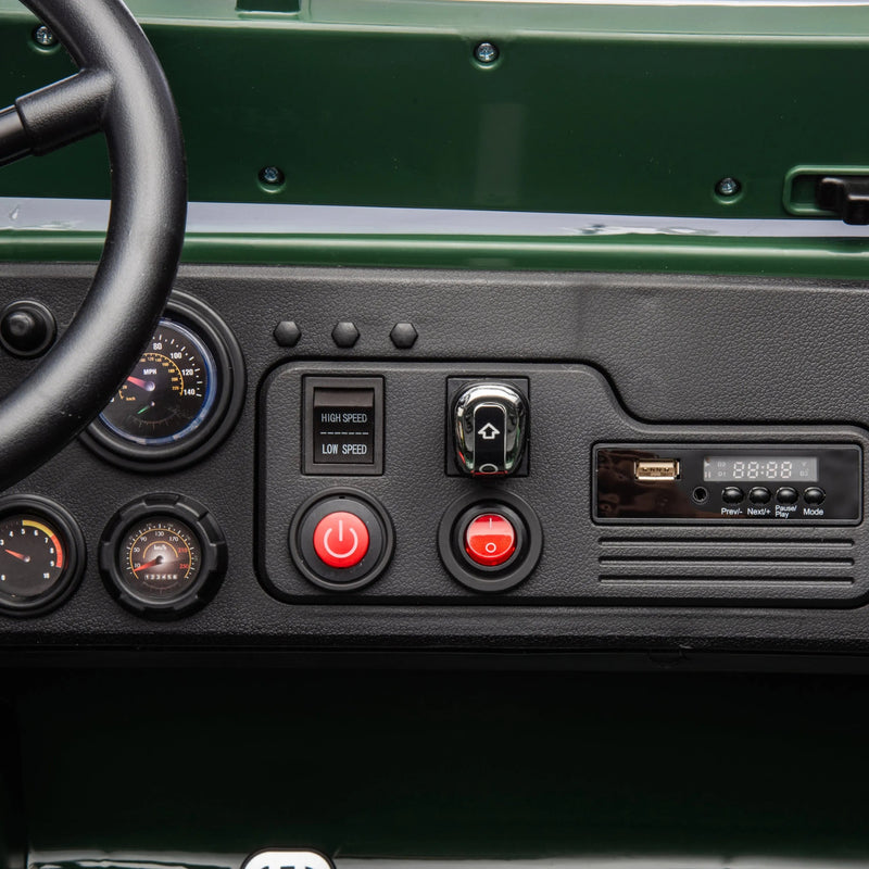 Load image into Gallery viewer, 24V Magic Cars Military Willy Jeep 3 Seater Electric Ride on
