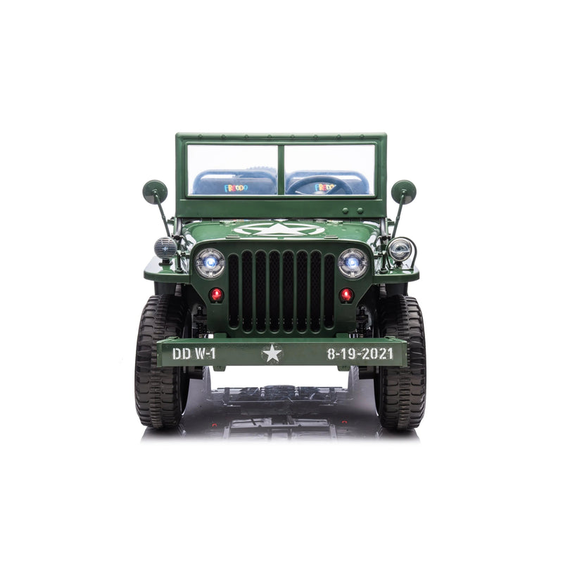 Load image into Gallery viewer, 24V Magic Cars Military Willy Jeep 3 Seater Electric Ride on
