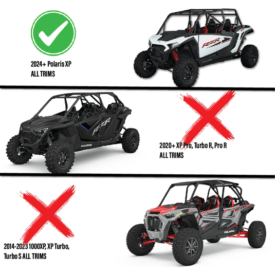 Aces Racing - 2024+ Polaris XP Bench Seat and Bucket Seat Combo