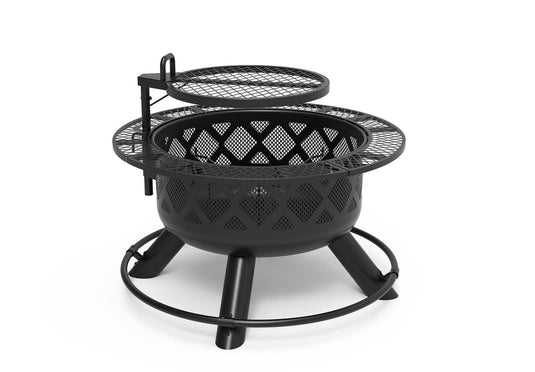 24” Fire Pit with Regular Grill