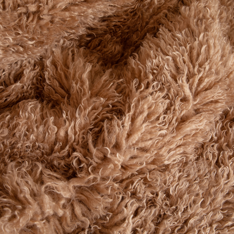 Load image into Gallery viewer, PupRug® Luxe Faux Fur Orthopedic Dog Bed -  Plush Sheep Tan
