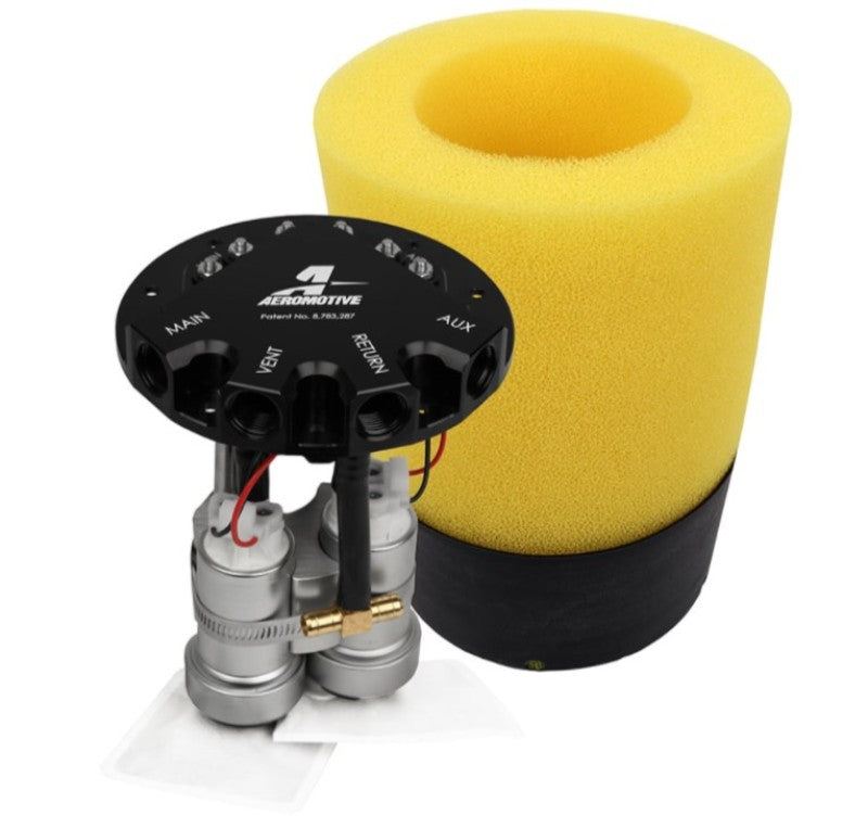 Load image into Gallery viewer, Aeromotive Phantom 450 Dual Stealth 340 Fuel Pumps 6-10in Depth 18365
