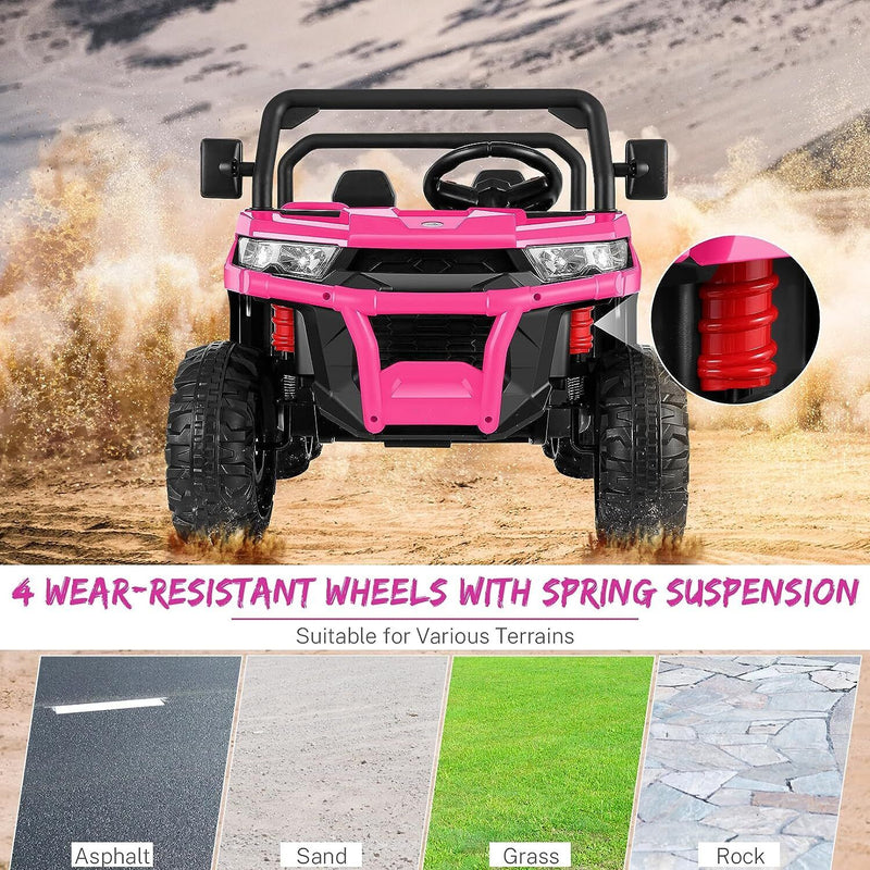 Load image into Gallery viewer, 2-Seater 24V Battery-Powered 4WD Dump Truck for Kids with Remote Control
