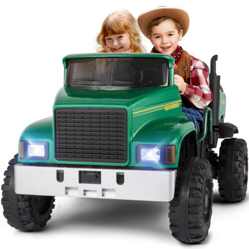 Load image into Gallery viewer, 24V Electric Ride-On Truck with Trailer and RC Control - 3 Speeds for Double the Fun!
