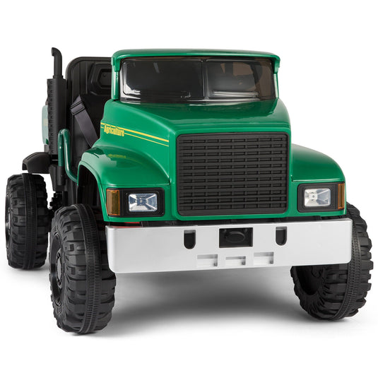24V Electric Ride-On Truck with Trailer and RC Control - 3 Speeds for Double the Fun!
