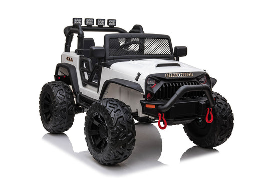 24V JEEP Double Drive Kids Ride-On Car with 200W*2 Motors and 12V9AH*2 Batteries - Parental Remote Control Included