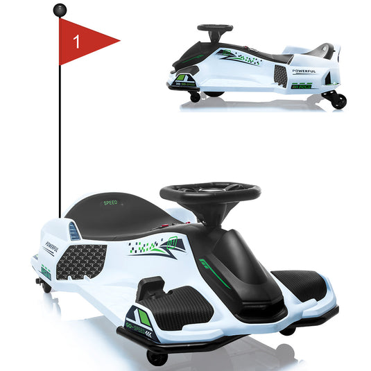 24V Kids Electric Racing Car with Drift Mode - Battery Powered Ride-On Vehicle