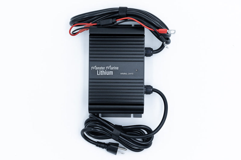 Load image into Gallery viewer, BLACK WIDOW 24V 10A Waterproof Lithium Battery Charger
