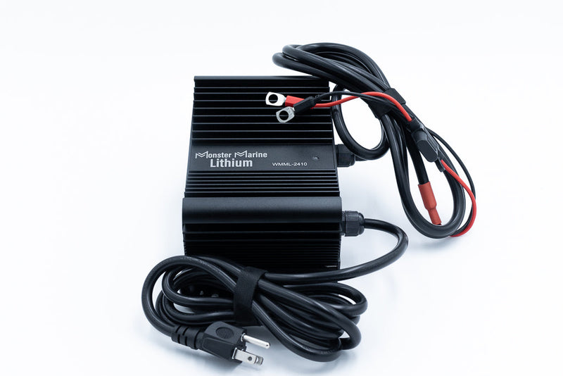Load image into Gallery viewer, BLACK WIDOW 24V 10A Waterproof Lithium Battery Charger
