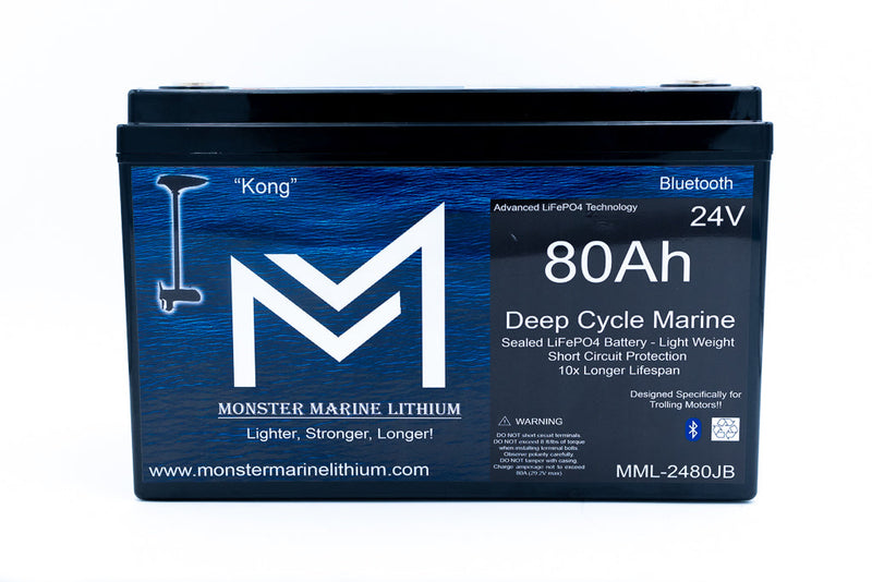 Load image into Gallery viewer, 24V 80Ah Lithium Marine Trolling Motor Battery "Kong" - Bluetooth
