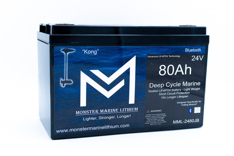 Load image into Gallery viewer, 24V 80Ah Lithium Marine Trolling Motor Battery "Kong" - Bluetooth
