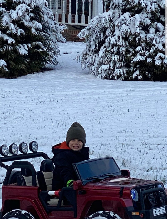 Ride On Car Kids Jeep Style 4x4 W/Rubber Tires 24 Volt