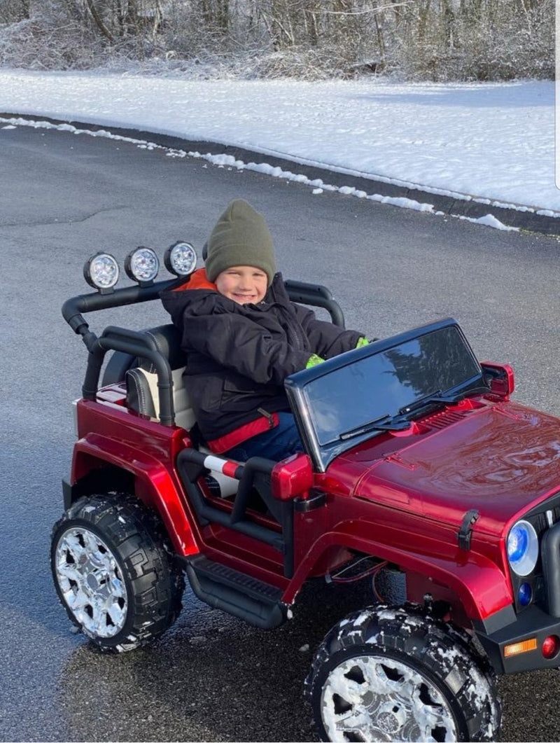 Load image into Gallery viewer, 2 Seater 24 Volt 4x4 Electric Ride On Jeep Style Rubber Tires Fully Loaded Truck ATV UTV For Kids W/Magic Cars® Wireless Parental Control

