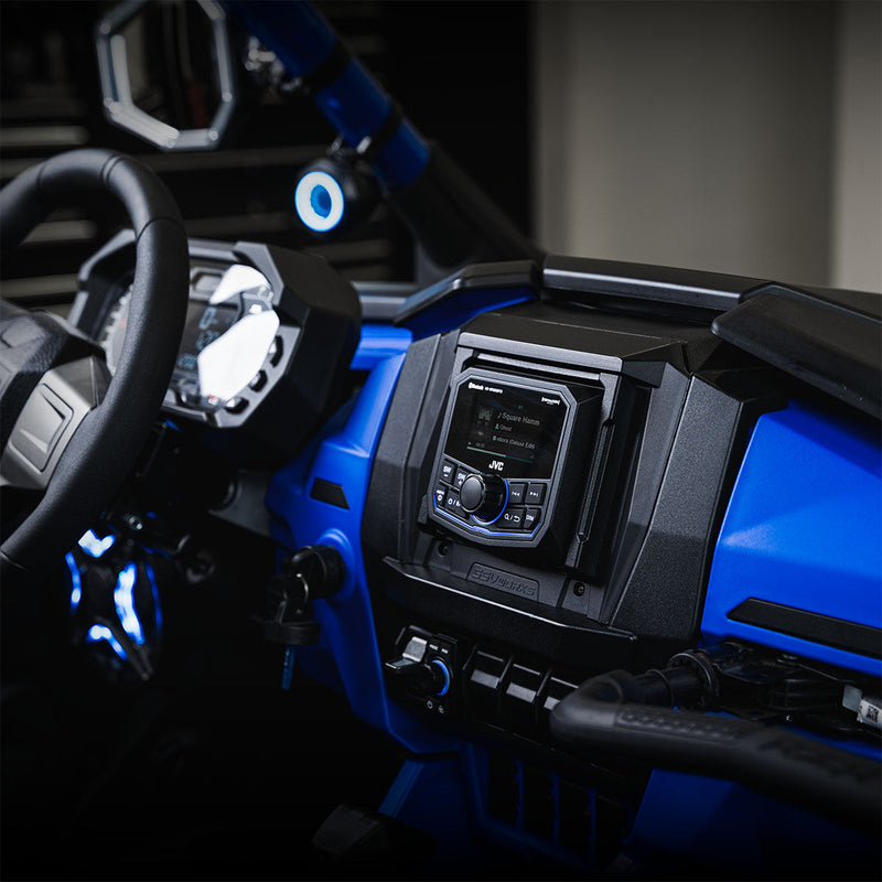 Load image into Gallery viewer, 2025-2026 Polaris® RZR Pro R / Pro S / Pro XP Phase-5 V-Spec 7-Speaker Plug-&amp;-Play Kit w/JVC Radio
