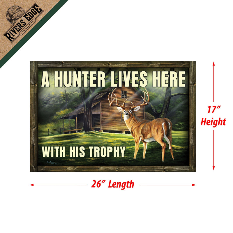 Load image into Gallery viewer, Door Mat Rubber 26in x 17in-Hunter Trophy
