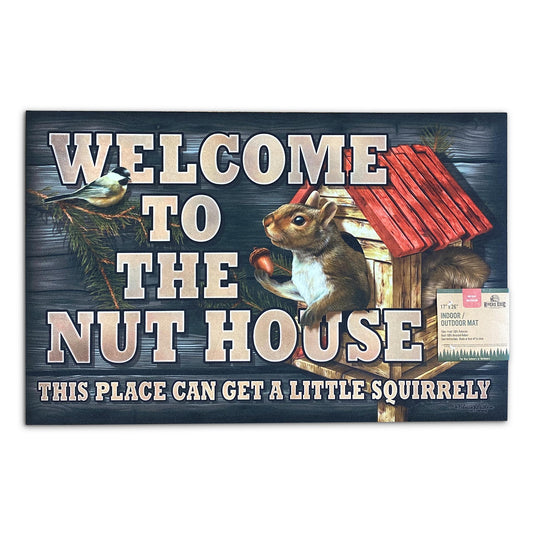 Door Mat Rubber 26in x 17in-Nut House