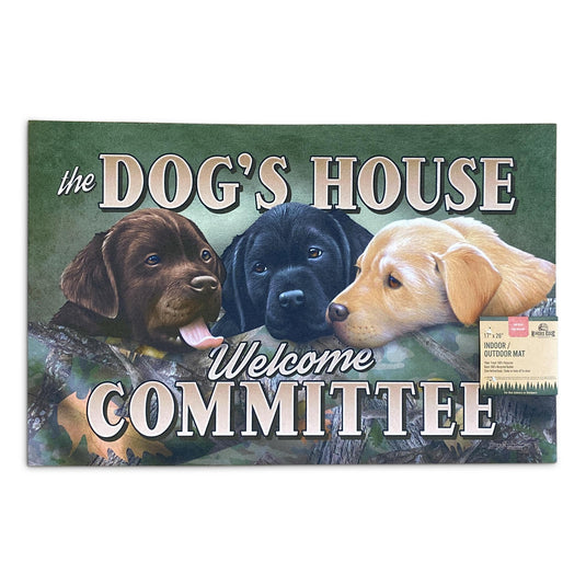 Door Mat Rubber 26in x 17in-Dogs House